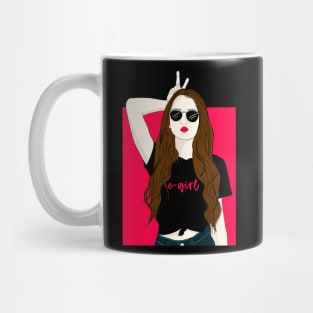 egirl aesthetic anime e-girl aesthetic dark goth Mug